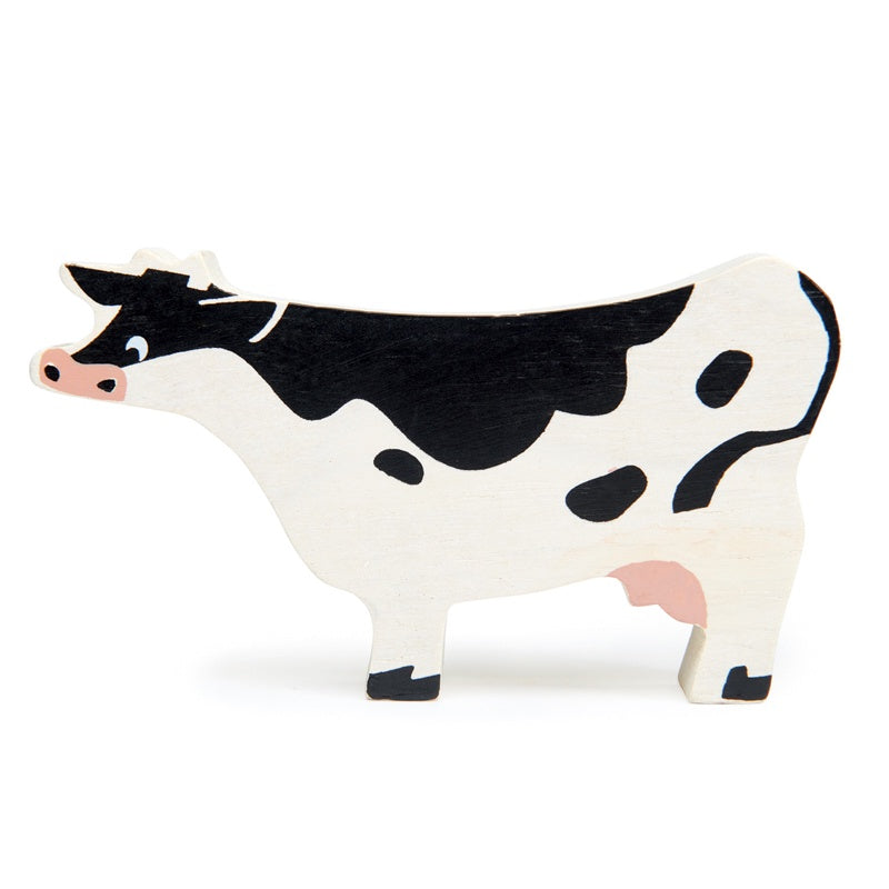 Wooden Farmyard Animal - Cow