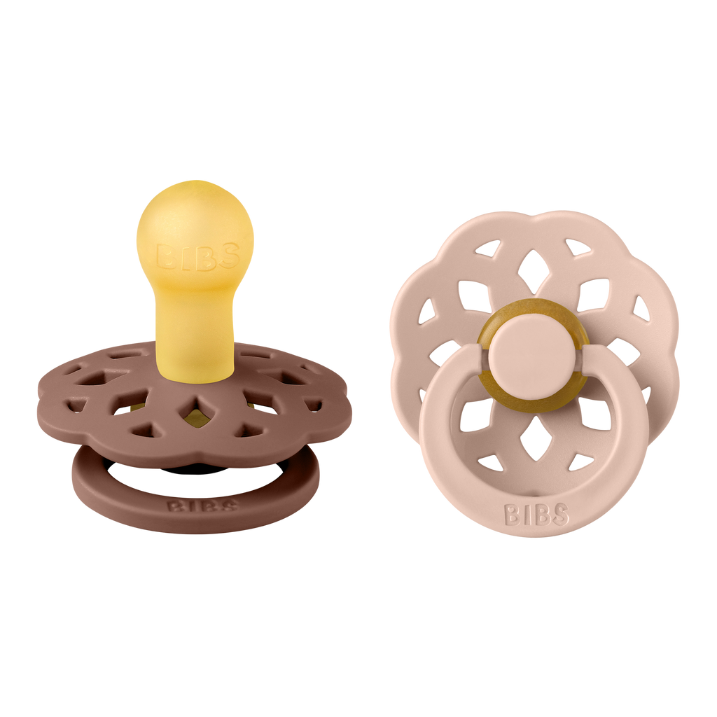 Boheme Pacifier 2 Pack - Woodchuck/Blush