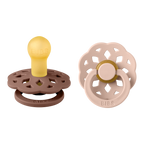 Boheme Pacifier 2 Pack - Woodchuck/Blush