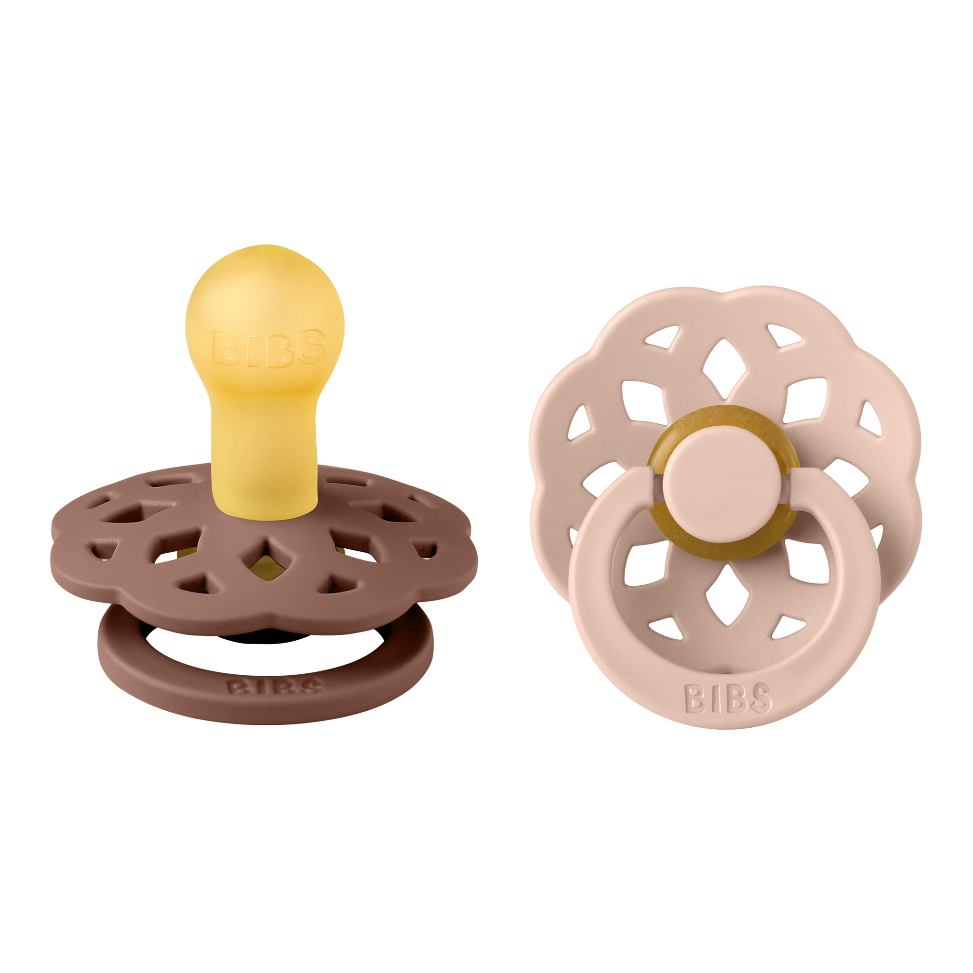 Boheme Pacifier 2 Pack - Woodchuck/Blush