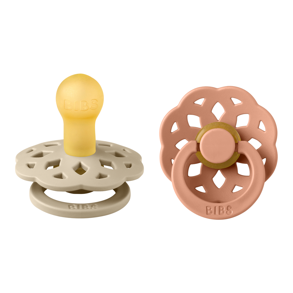 Boheme Pacifier 2 Pack - Vanilla/Peach