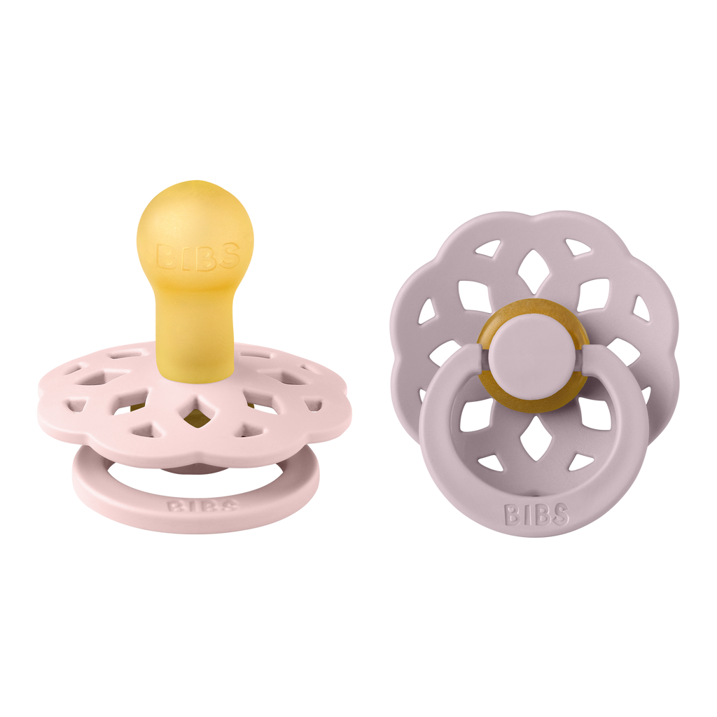 Boheme Pacifier 2 Pack - Blossom/Dusky Lilac