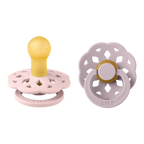 Boheme Pacifier 2 Pack - Blossom/Dusky Lilac