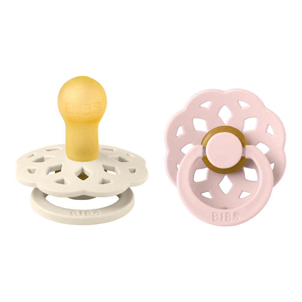 Boheme Pacifier 2 Pack - Ivory/Blossom