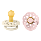 Boheme Pacifier 2 Pack - Ivory/Blossom