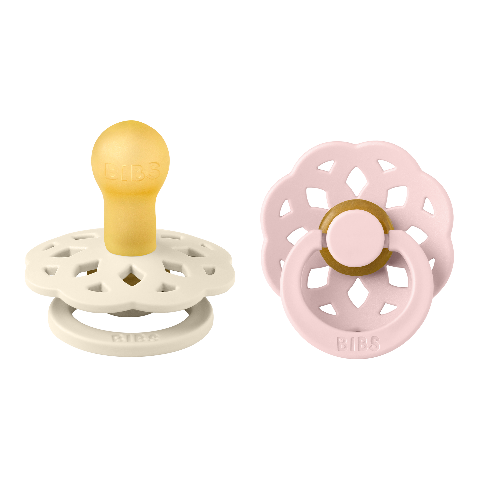 Boheme Pacifier 2 Pack - Ivory/Blossom