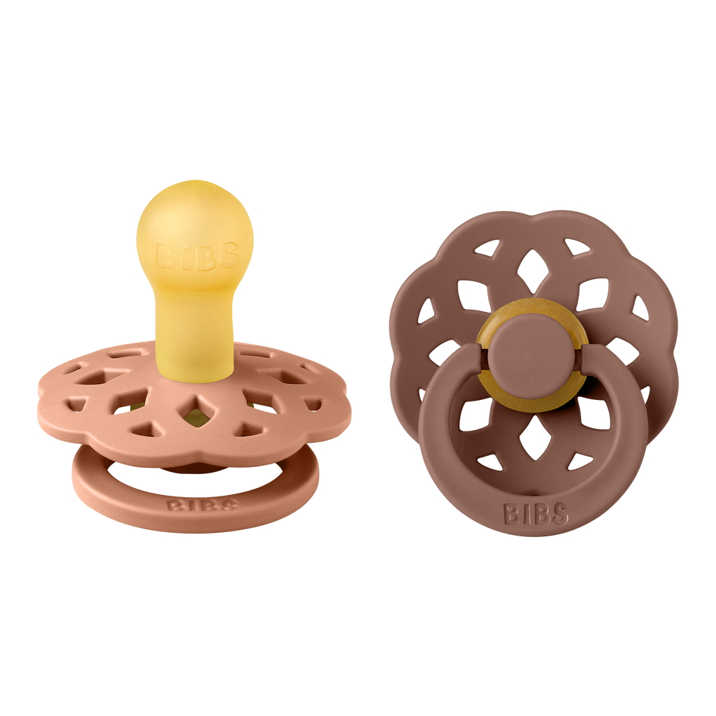 Boheme Pacifier 2 Pack - Peach/Woodchuck