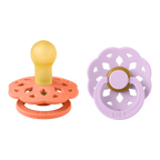 Boheme Pacifier 2 Pack - Papaya/Violet Sky