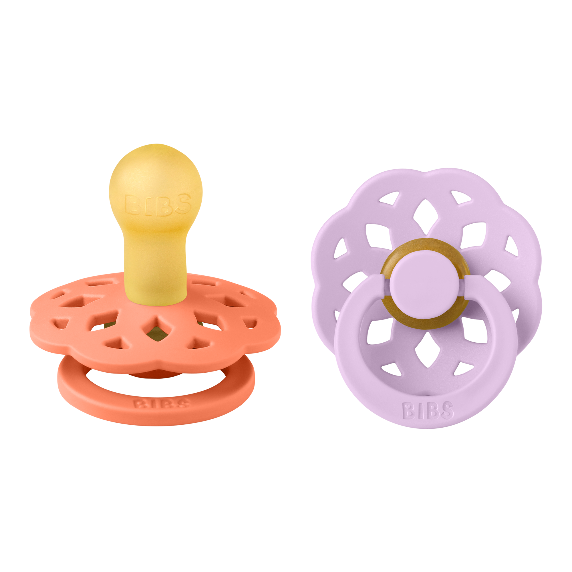 Boheme Pacifier 2 Pack - Papaya/Violet Sky