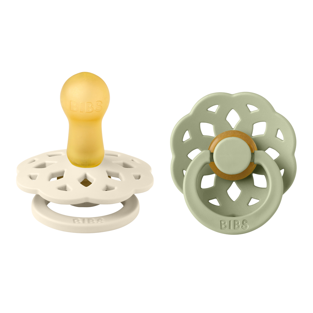 Boheme Pacifier 2 Pack - Ivory/Sage