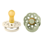 Boheme Pacifier 2 Pack - Ivory/Sage
