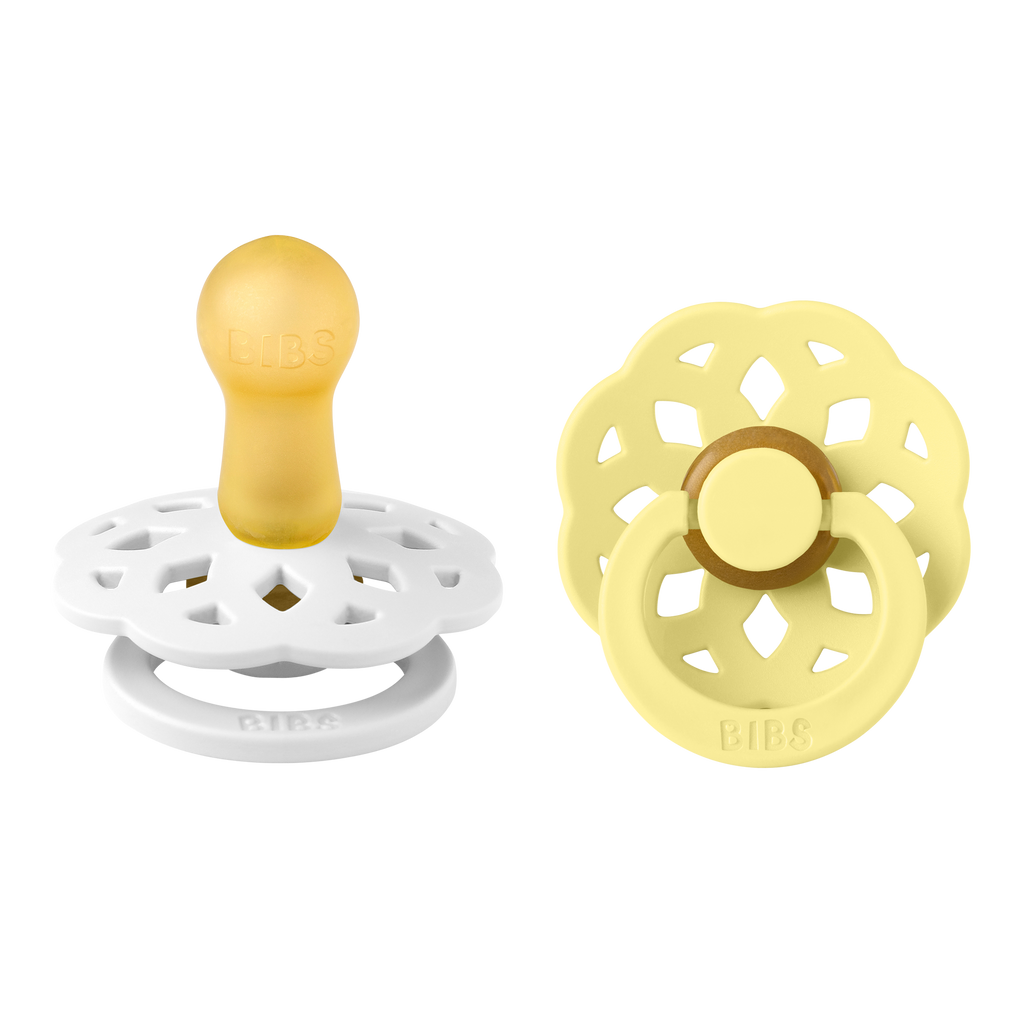 Boheme Pacifier 2 Pack - White/Sunshine