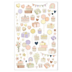 Illustrated Stickers Set | Celebrations + Holidays | 2 Sheets