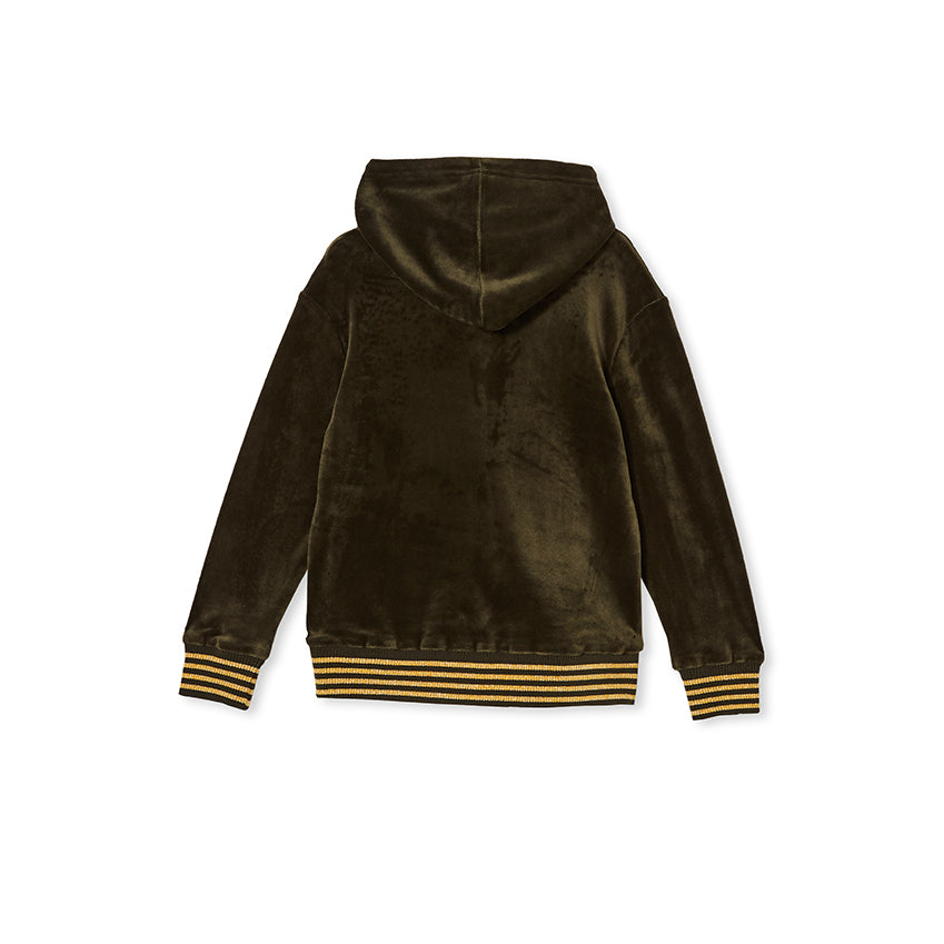 Milky Baby Velour Tipping Hood