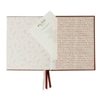 Boxed Linen Cover Luxe Baby Journal - Pecan