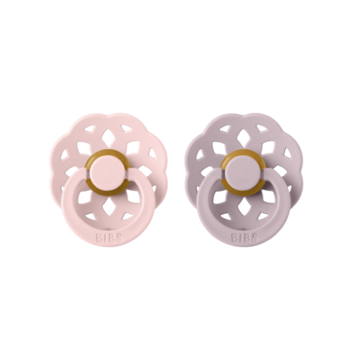 BIBS Boheme Pacifier 2 Pack - Blossom/Dusky Lilac