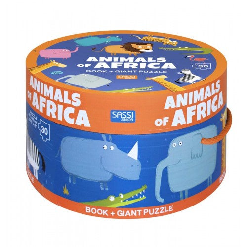 30 Piece Giant Puzzle & Book - Animals of Africa