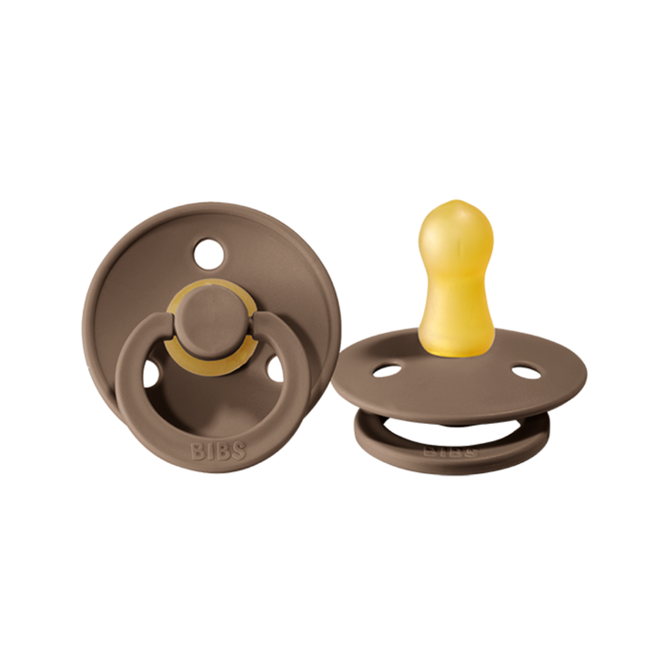 BIBS Colour Pacifier 2 Pack - Dark Oak