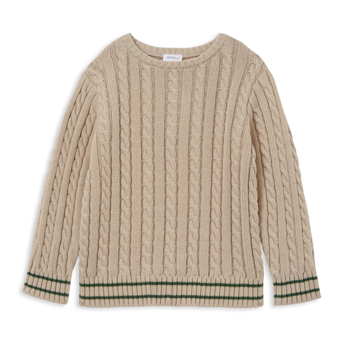 Milky Cable Knit Jumper - True Natural