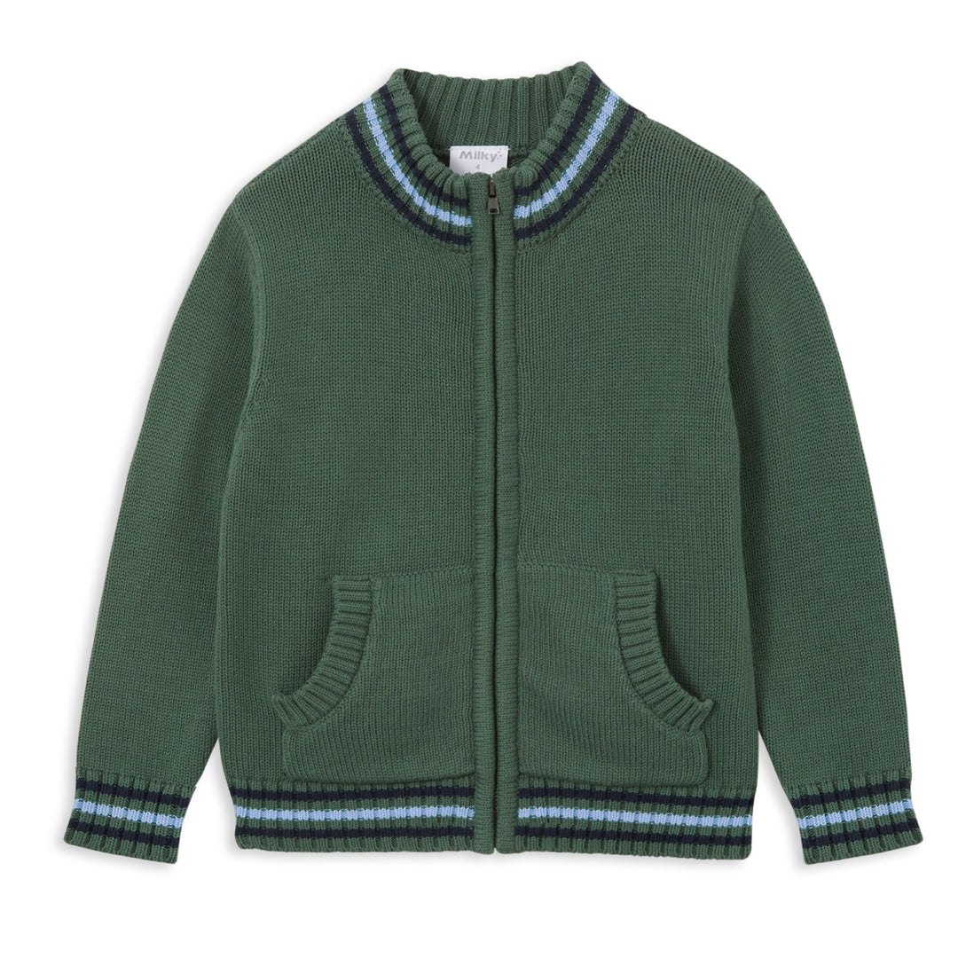 Milky Knit Jacket - Urban Green