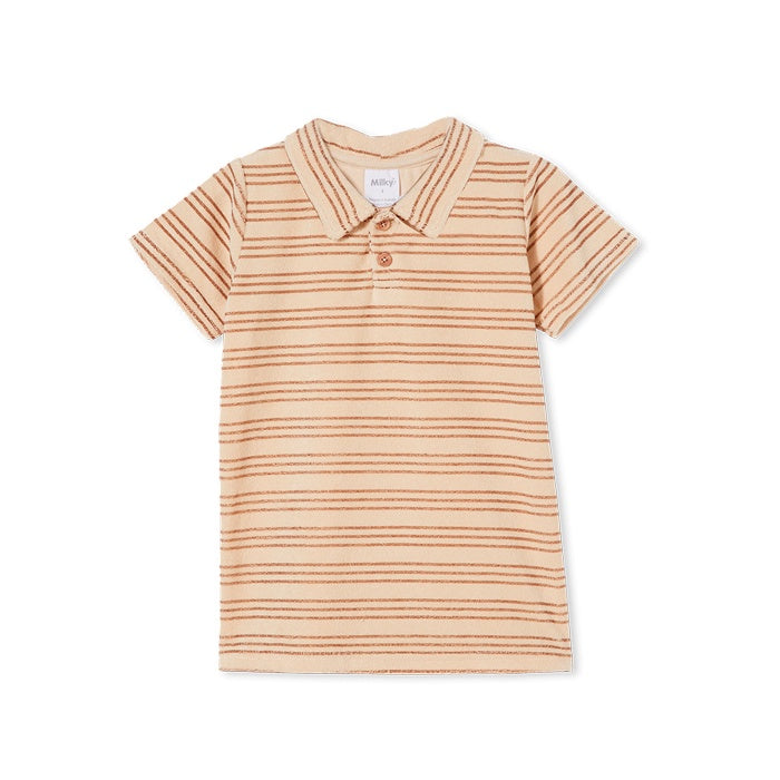 Milky Terry Towelling Polo