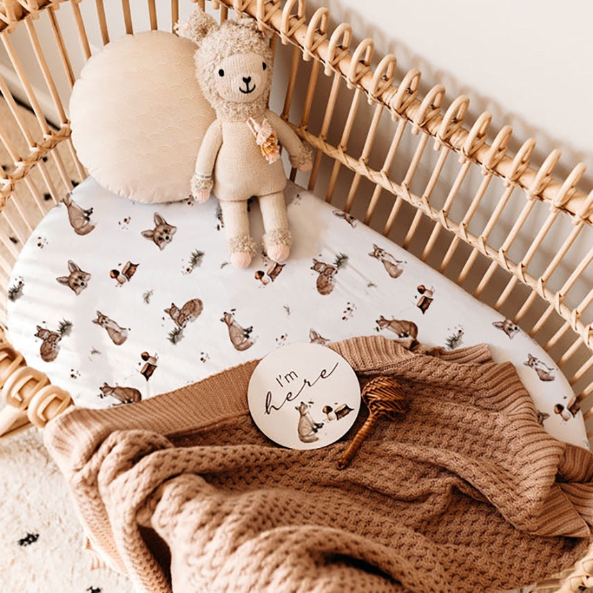 Snuggle Hunny Bassinet Sheet/Change Pad Cover - Fox