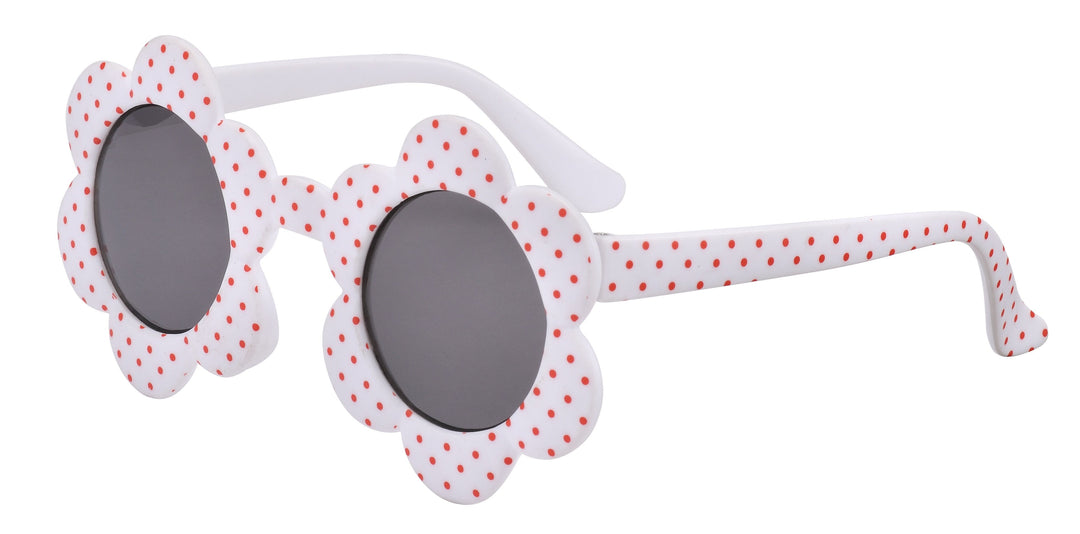 Baby Sunnies Daisy - White/Red Spot (0-18 months)