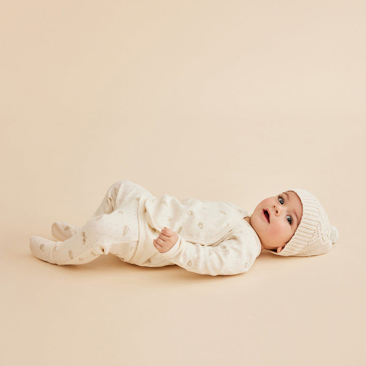 Wilson and Frenchy Organic Pointelle Legging with Feet - Little Acorn