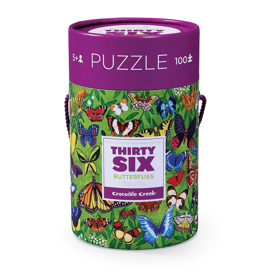 36 Animal Puzzle 100 Piece - Butterflies