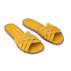 Saltwater Sandals Adults Retro Slides - Mustard