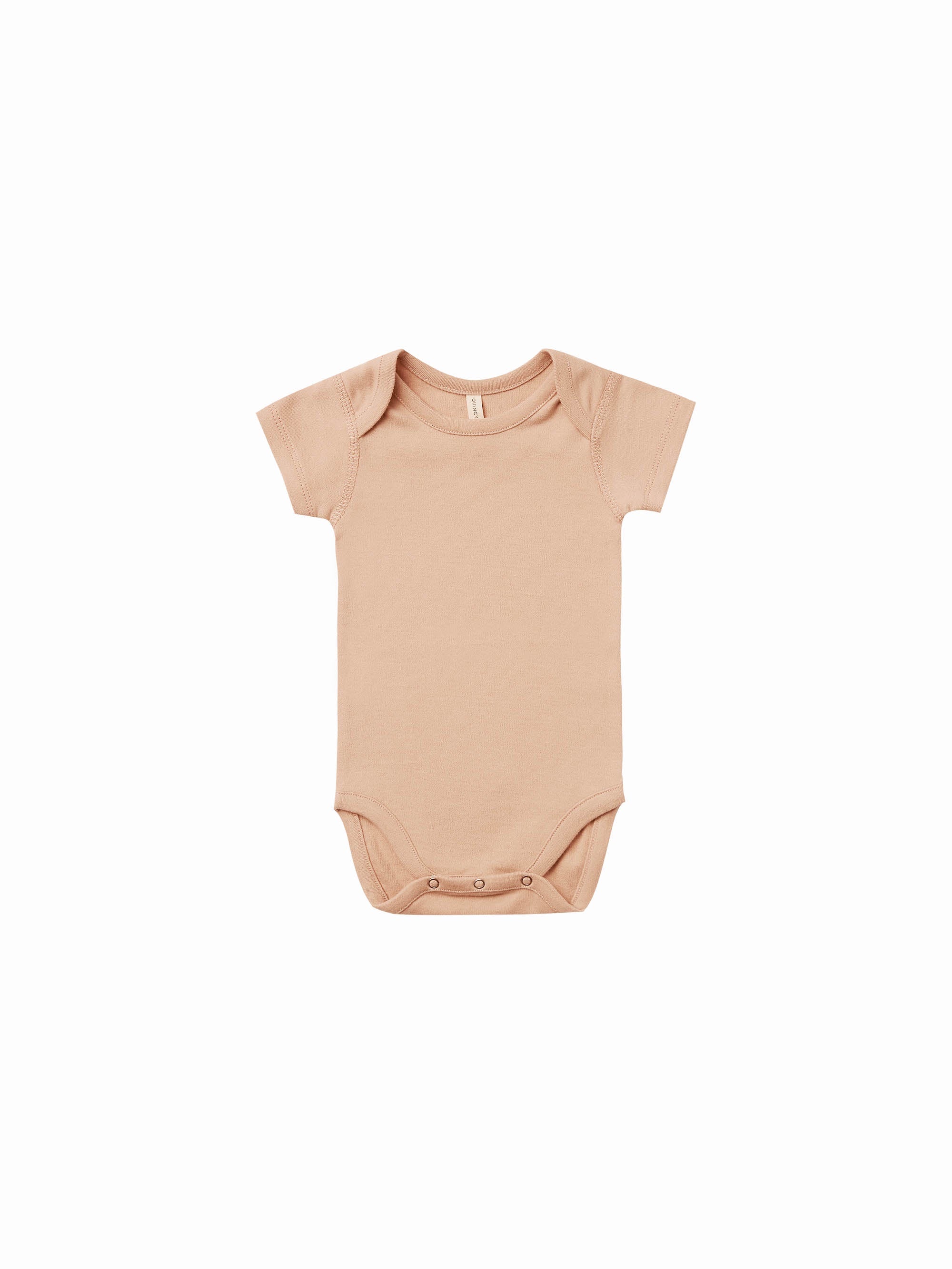 Quincy Mae Short Sleeve Bodysuit - Petal