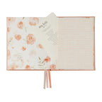 Boxed Linen Cover Luxe Baby Journal - Petal