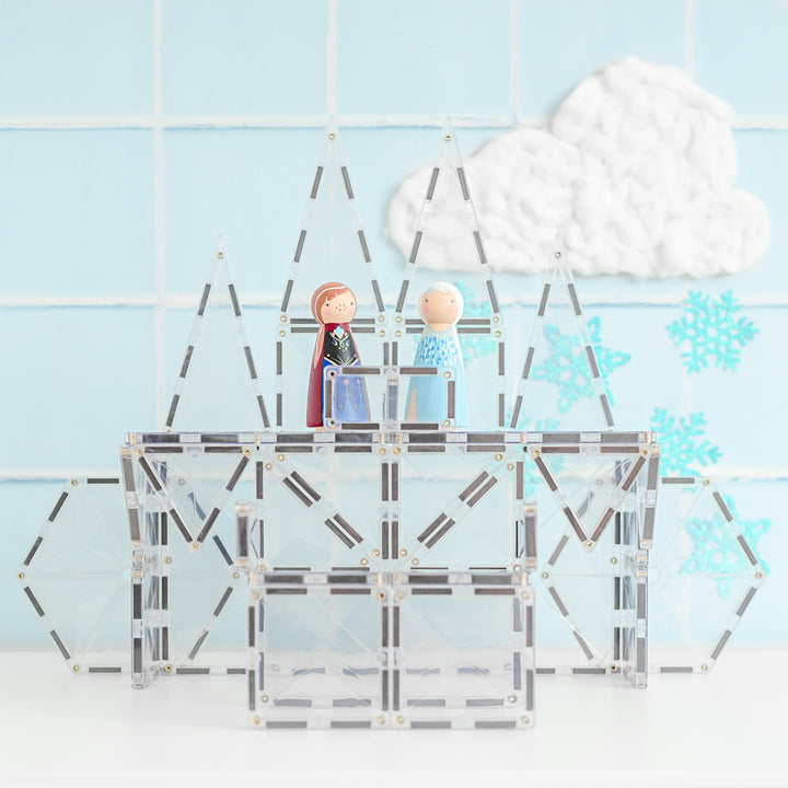 Connetix Tiles - 34 Piece Starter Set | Clear