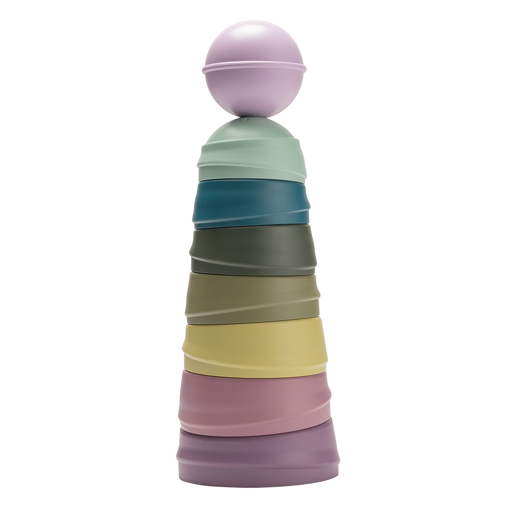 Wobbly Tower - Bright Rainbow