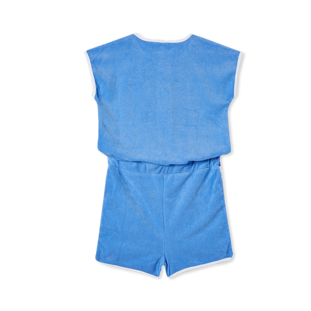 Milky Terry Towelling Playsuit - Little Boy Blue