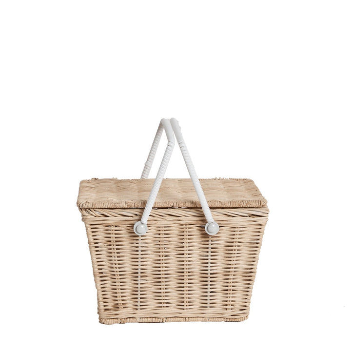 Olli Ella Rattan Piki Basket - Straw
