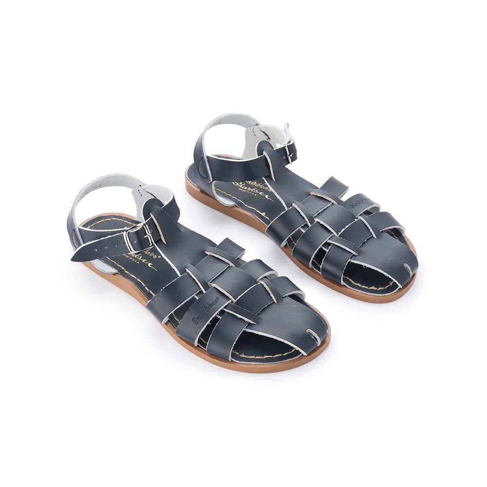 Saltwater Sandals Adults Shark - Navy