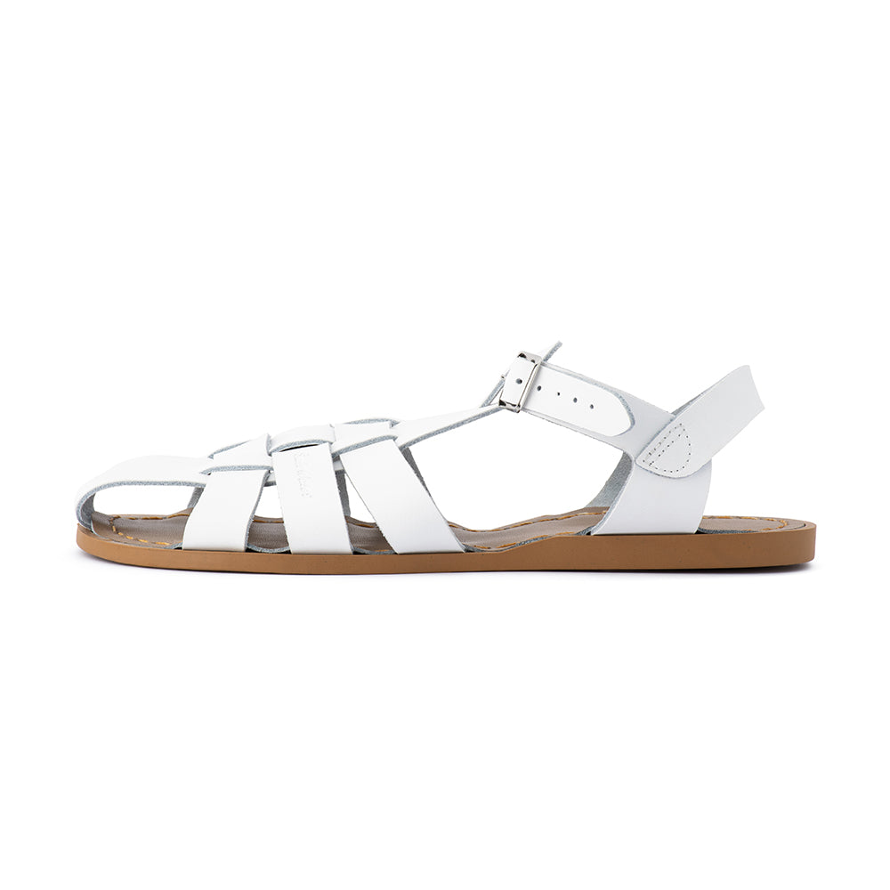 Saltwater Sandals Adults Shark - White