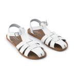 Saltwater Sandals Adults Shark - White