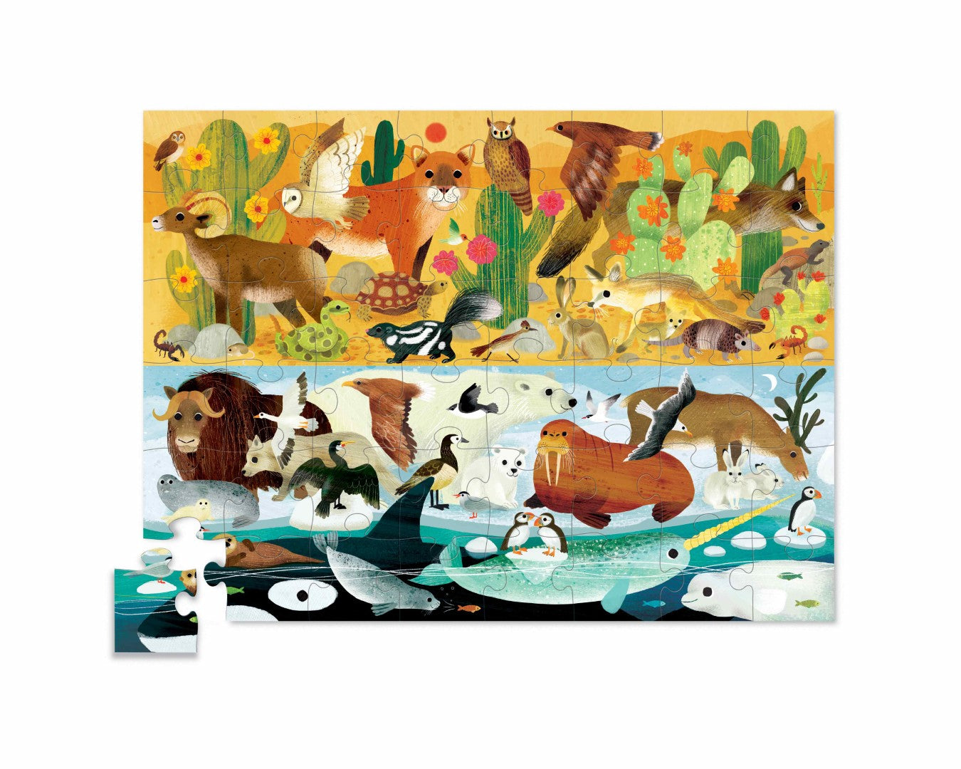 Opposites Puzzle 48 Piece - Hot and Cold