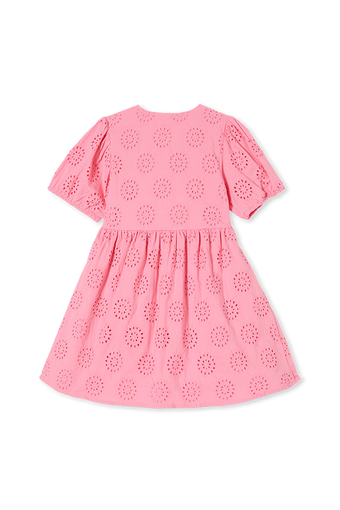 Milky Broderie Dress - Begonia