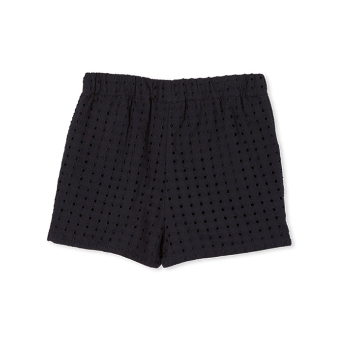 Milky Navy Broderie Short - Navy