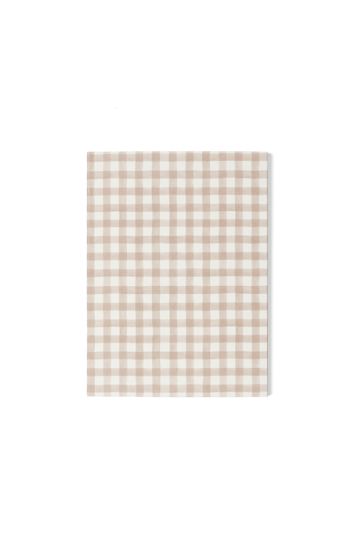 Emma Kate Co. A6 Notebook | Biscuit Gingham | Lined