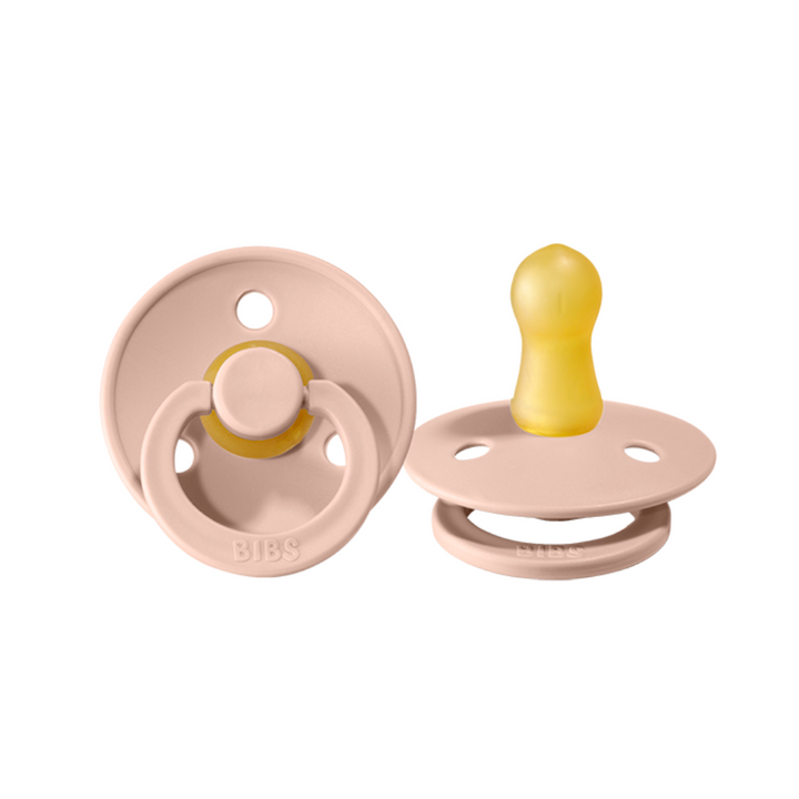 BIBS Colour Pacifier 2 Pack - Blush