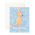 Birthday Kangaroo Greeting Card