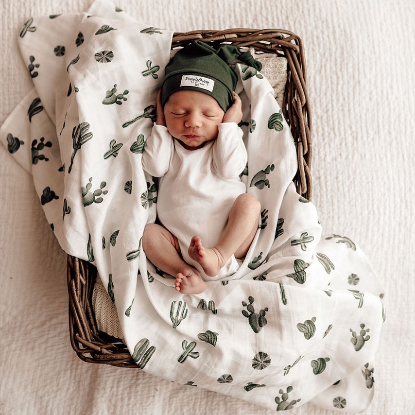 Snuggle Hunny Organic Cotton Muslin Wrap - Cactus