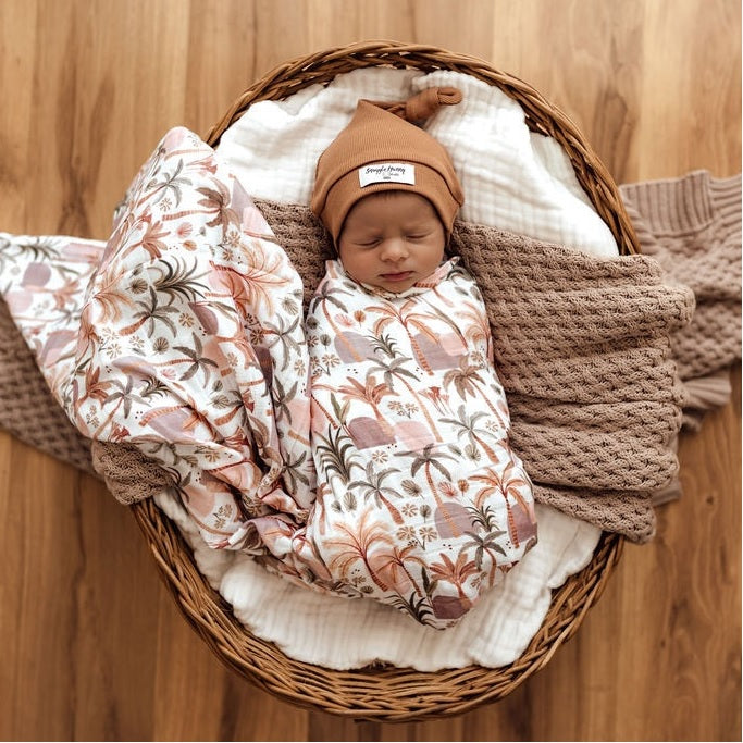 Snuggle Hunny Organic Cotton Muslin Wrap - Palm Springs