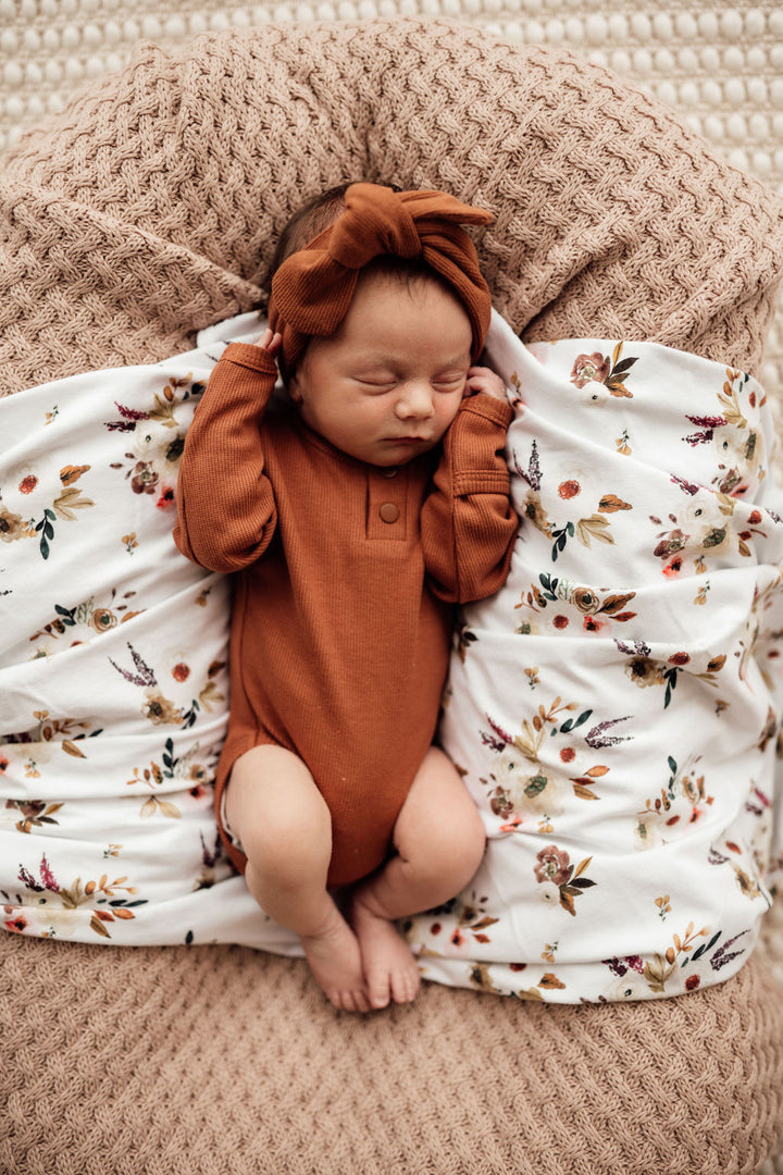 Snuggle Hunny Kids Long Sleeve Bodysuit - Biscuit