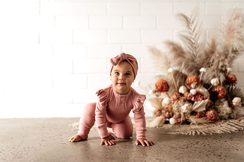 Snuggle Hunny Kids Growsuit - Rose