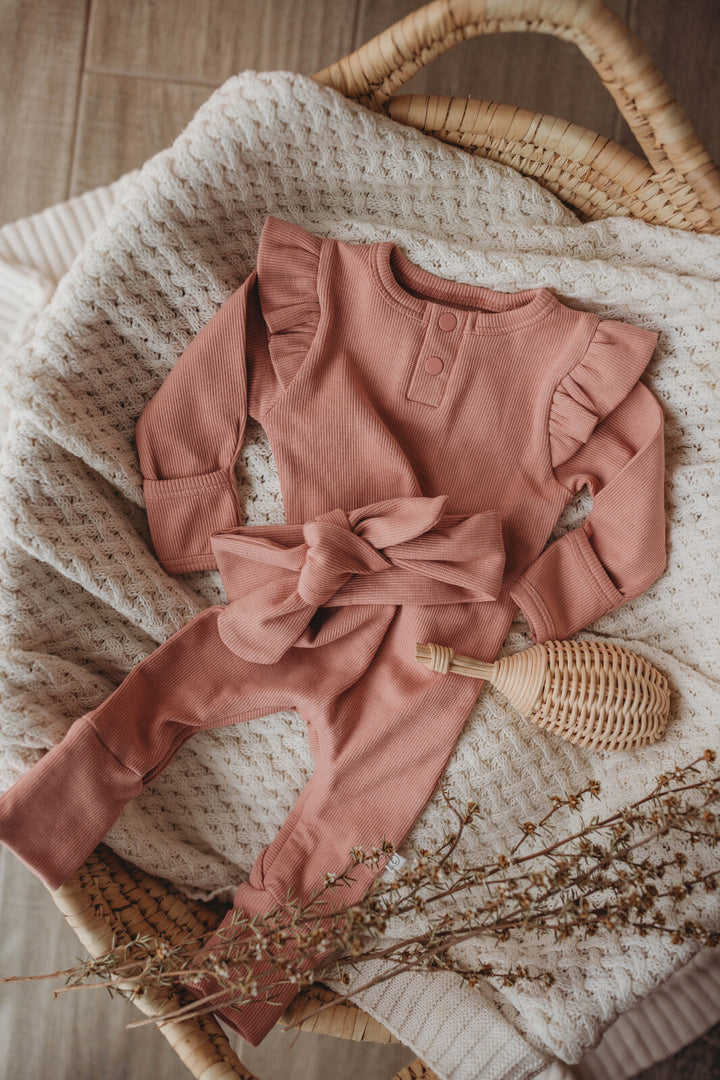 Snuggle Hunny Kids Growsuit - Rose